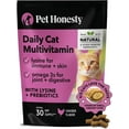 Pet Honesty Cat Multivitamin Chews Cat Treats for Health + Immune Cat Joint Support Skin
