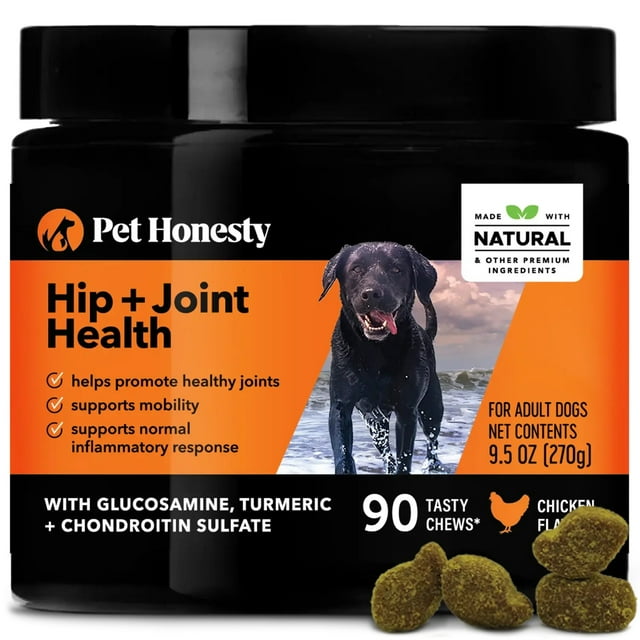 Pet Honesty Dog, Hip & Joint Helath Support Supplement w Glucosamine