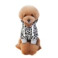 thumbnail image 1 of Pet Hooded Sweater Jacket Coat, Dog Classical Hooded Fleece Coat Warm Clothes Costume for Autumn and Winter Pet Jacket,Black,L, 1 of 8