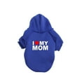 thumbnail image 1 of Pet Hoodie with I Love My Mom Letter Print Soft Fleece Warm Pullover Puppy Sweatshirt for Small and Medium Dogs Cats Chihuahua Pug Clothing, 1 of 4