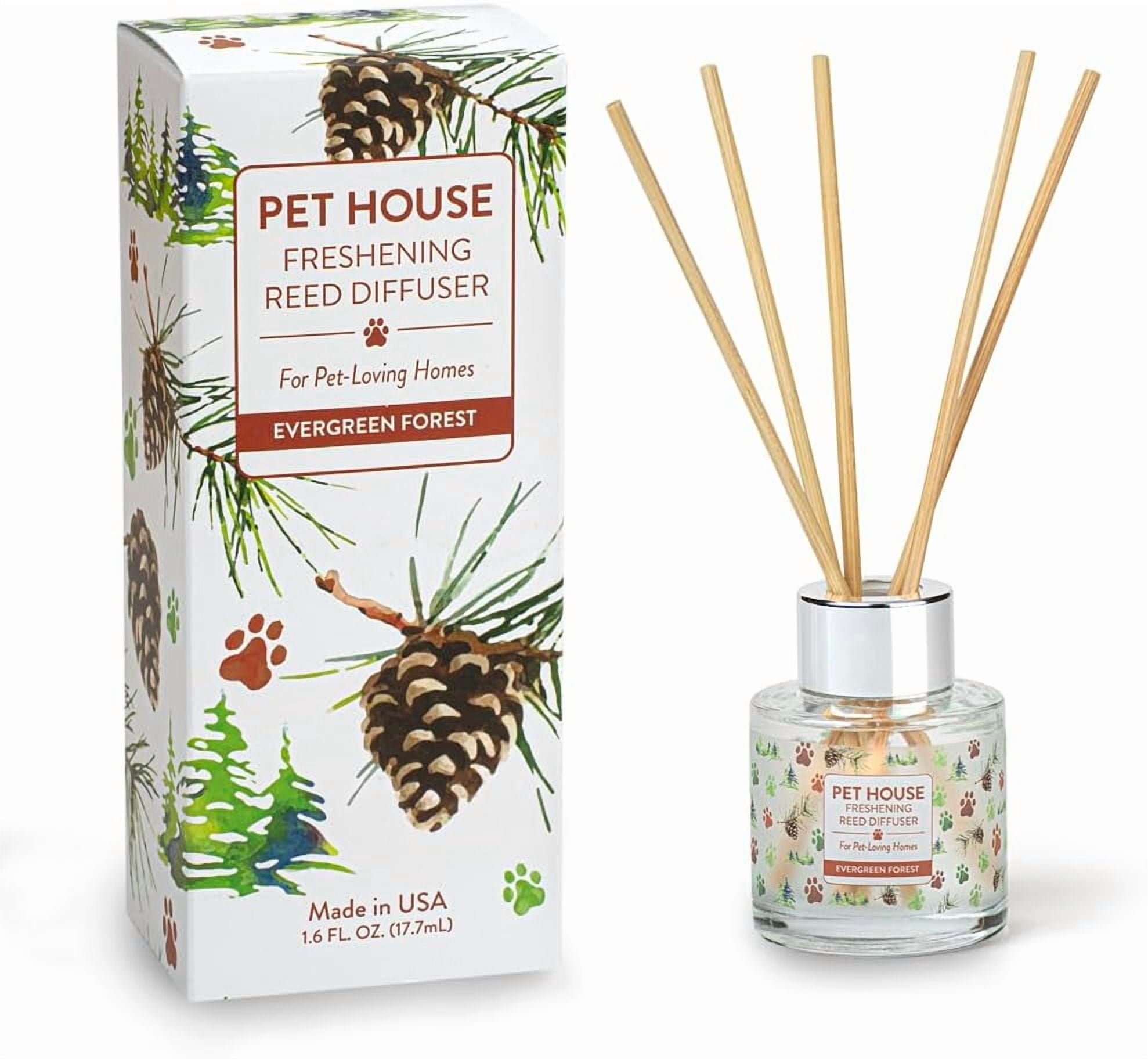 Pet House Evergreen Forest Reed Diffuser with Bamboo Sticks, Long ...