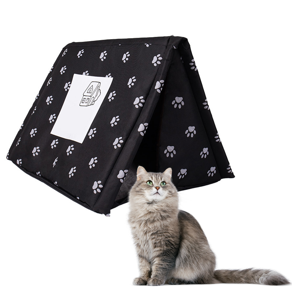 Pet House Outdoor Waterproof Dog Kennel Cat Bed Tent Warm Stray Cats