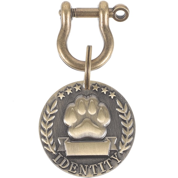 OUNONA Polished Finish Cat ID Pet Collar Name for Cats with Clear Engraving