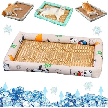 Summer Cooling Pet Water Bed Cushion Ice Pad Dog Sleeping Square Mat F 