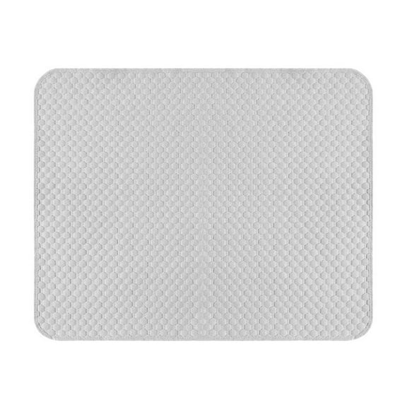 Pet Ice Pad, Summer Cooling Radiating Pad for Dogs and Cats, Breathable Ice Dou Dou Mat for Overheating Relief, Non-Slip Design Gray