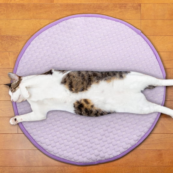 Pet Ice Silk Cooling Mat Breathable Summer Chill Pad for Dogs Cats 40cm