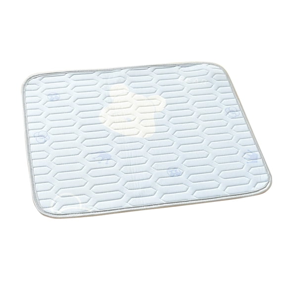 Pet Ice Silk Mat for Hot Weather Breathable Sleeping Pad for Cats Or Dogs Up To 33Lb