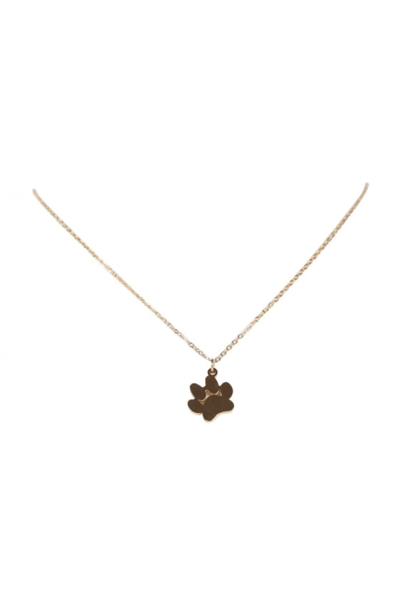 Pet-Inspired Paw Print Necklace: Personalized Stainless Steel Engravable Pendant – Customize with Your Name or Your Pet’s Name