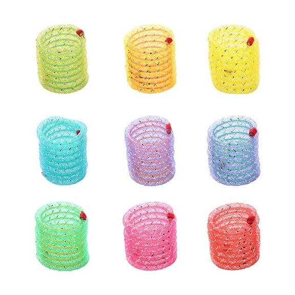 Pet Interactive Spiral Spring Toy Coil For Jumping Training Premium Flexible Material Comfortable Play Experience Encourages Movement