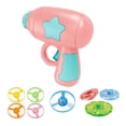 thumbnail image 1 of Pet Interactive Toy - Frisbee Gun with 4 Regular Discs, 1 Light-Up Disc, 1 Light-Up Spinning Top, Pink, Includes Toy Gun, for Dogs, for Outdoor Play, for Training, 1 of 5