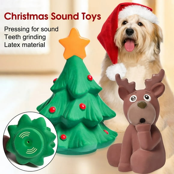 Pet Interactive Toys Dog Teeth Chewing Toys Dog Durable Toys Christmas Gift for Pet Dog,Christmas Tree