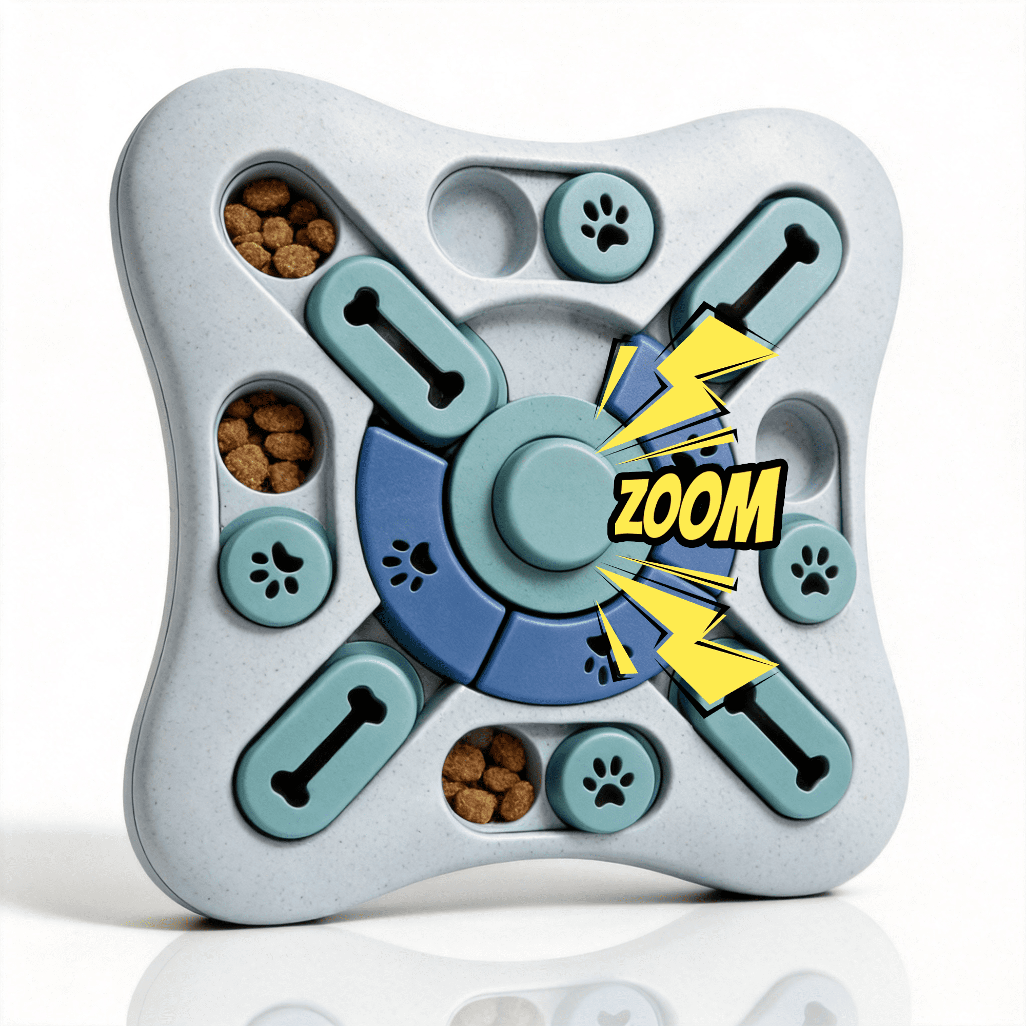 GARITIN Dog Puzzle Toys, Interactive Treat Dispensing Toy for IQ Training and Brain Stimulation, Mentally Stimulating Enrichment Puzzle Gift for Puppies, Dogs, Cats