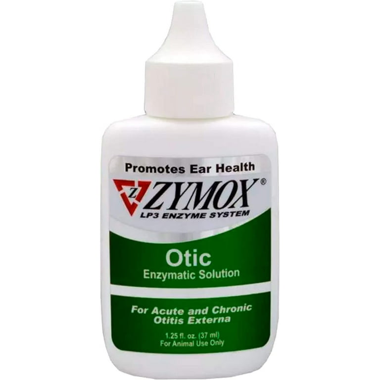 Pet King Brands Zymox Otic Enzymatic Solution for Dogs and Cats to Soothe Ear Infections Without Hydrocortisone for Itch Relief 1.25oz Walmart