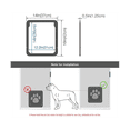 thumbnail image 1 of Pet Kitty Dog Door Flap Gate Opener Controlled Entry Electronic Screen Window Protector Wall Mosquito Net(Small), 1 of 7