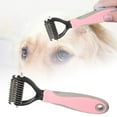 thumbnail image 1 of Pet Knot Comb - Double-Sided Stainless Steel Teeth, Detangles Mats, Massages Skin, Easy Clean, Reduces Shedding for Cats & Dogs, 1 of 4