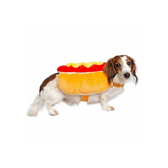 Pet Krewe Hot Dog Costume for Cats and Dogs | Small Pet Wiener Costume for Dogs 1st Birthday, National Cat Day & Celebrations | Halloween Outfit for Small and Large Cats & Dogs