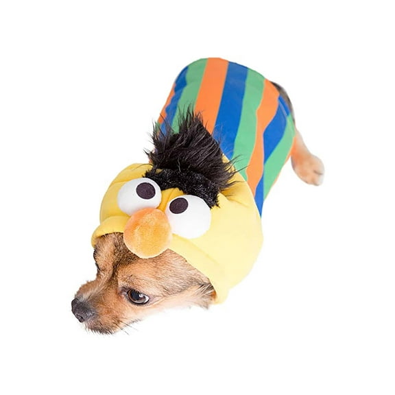 Pet Krewe Small Bert Costume - Sesame Street Bert Dog Costume - Fits Small, Medium, Large and Extra Large Pets - Perfect for Halloween, Christmas Holiday, Parties, Photoshoots, Gifts for Dog lovers