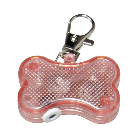 Pet LED Bone Luminous Pendant - Alloy-, 3 Flashing Modes, Name Tag, Anti-Lost, for Cats/Dogs, Hangs on Collars/Backpacks