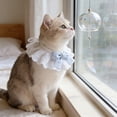 thumbnail image 1 of Pet Lace Bib & Scarf for Cats & Dogs, Adjustable Waterproof Slaver Bib with Decorative Lace, Lightweight & Comfortable Pet Accessory for Small Medium & Large Pets, Easy to Clean, 1 of 6