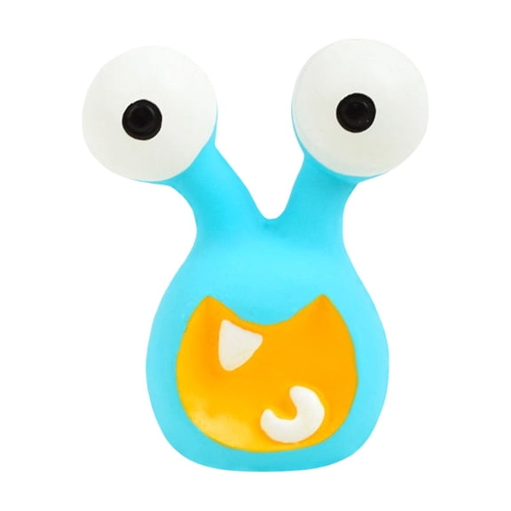 Pet Latex Toy, Cartoon Alien Design, Durable Teeth Grinding, Squeaky Sound for Small Dogs, - for Puppy Chewing, Interactive Play, Indoor Outdoor Use, Yellow