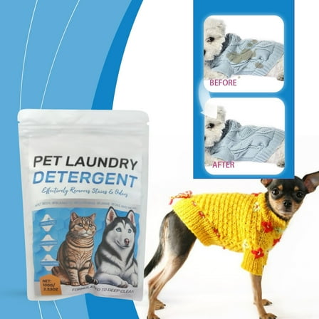 Pet Laundry Powder for Cleaning Stains and Odors Dog Stain Remover Powder for