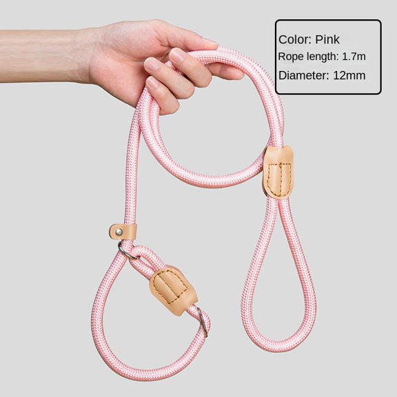 Pet Leash Anti-explosion Rush P Chain Out Walking Dog Rope Nylon Woven Dog Rope Leash Walking Dog P Rope