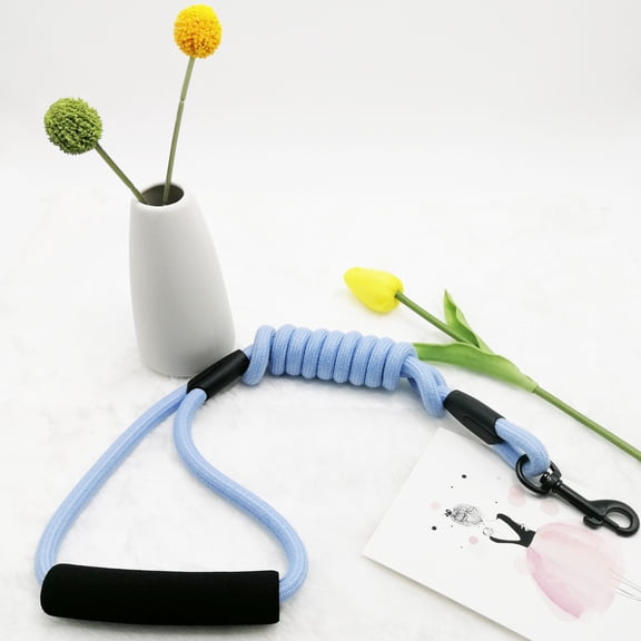 Pet Leash for Small & Medium Dogs Anti-Rush Design, Soft Cotton Round Rope Comfortable Grip for Puppies & Adult Dogs