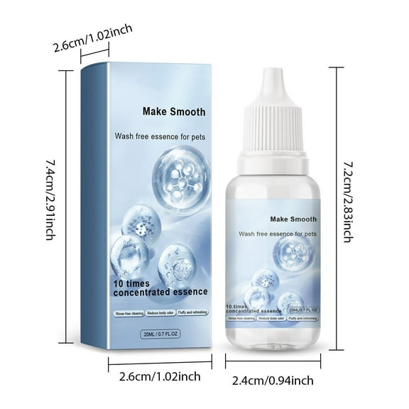 Pet Leave-In Serum for Dogs - Smoothes Fur, Removes Tangles, and Reduces Odor - 20ml
