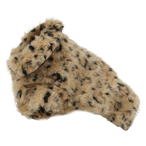 Pet Leopard Print Plush Cloak, Warm Pet Winter Jacket Retro Funny Comfortable For Winter For Autumn