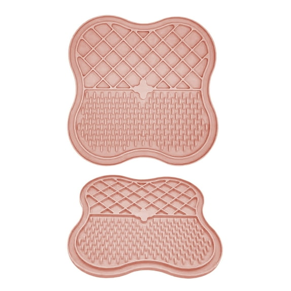 Pet Licking Mat with Suction Cups-Light Pink