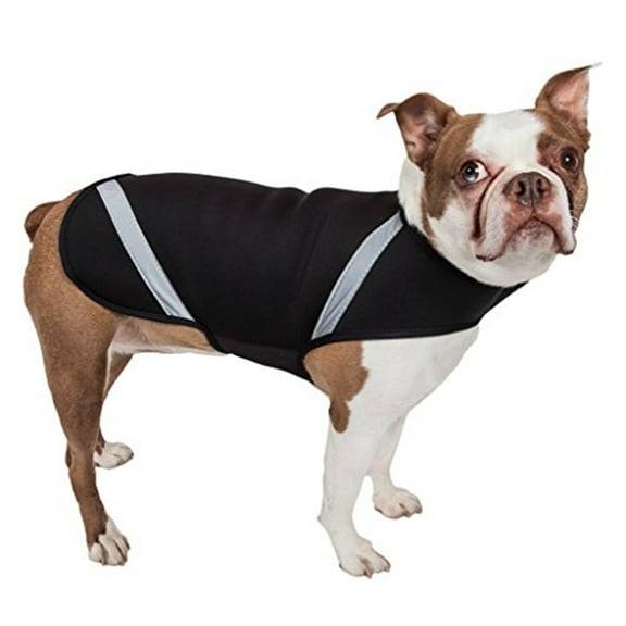 Pet Life 36BKXS Extreme Neoprene Multi-Purpose Protective Shell Dog Coat- Black - Extra Small