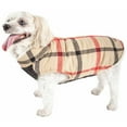 thumbnail image 1 of Pet Life 47WHMD Allegiance Classical Plaided Insulated Dog Coat Jacket, White & Red Plaid - Medium, 1 of 8