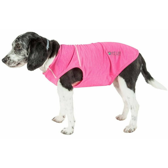 Pet Life ® Active 'Aero-Pawlse' Quick-Dry and 4-Way-Stretch Yoga Fitness Dog T-Shirt Tank Top