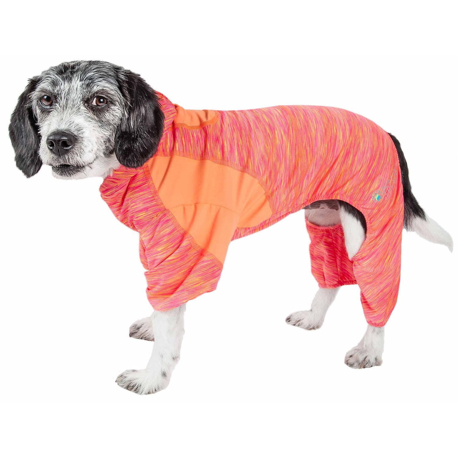 Pet Life ® Active 'Downward Dog' 4-Way-Stretch Fitness Yoga Dog Tracksuit Hoodie