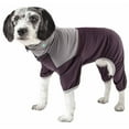 thumbnail image 1 of Pet Life  Active 'Embarker' Heathered Performance 4-Way Stretch Two-Toned Full Body Warm Up, 1 of 8