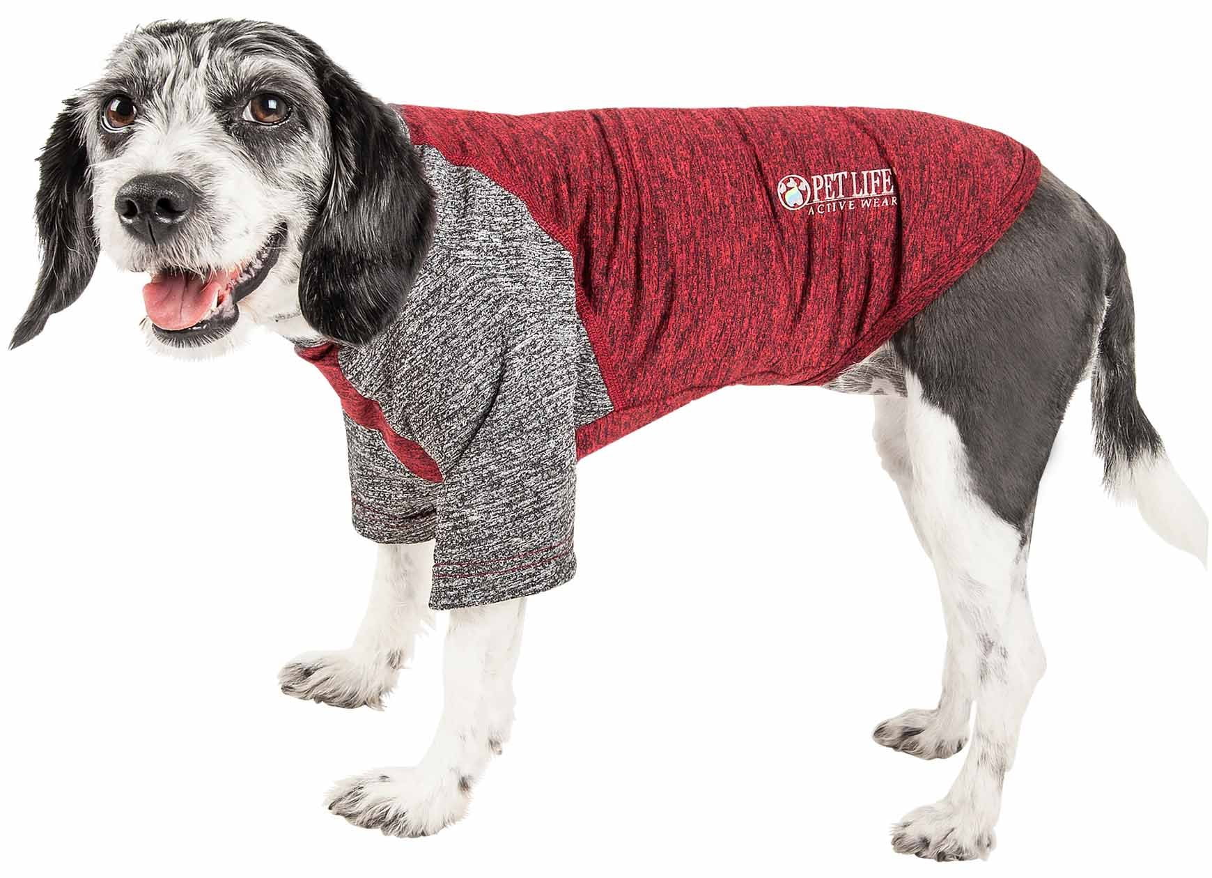 Pet Life ® Active 'Hybreed' 4-Way-Stretch Fitness Performance Dog T-Shirt