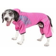 thumbnail image 1 of Pet Life ® Active 'Pawsterity' Mediumweight 4-Way-Stretch Yoga Fitness Dog Tracksuit Hoodie, 1 of 9
