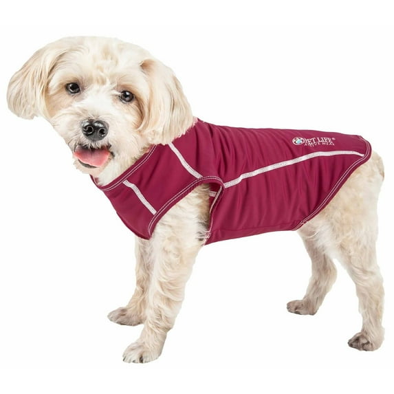 Pet Life ® Active 'Racerbark' 4-Way-Stretch Yoga Fitness Dog T-Shirt Tank Top