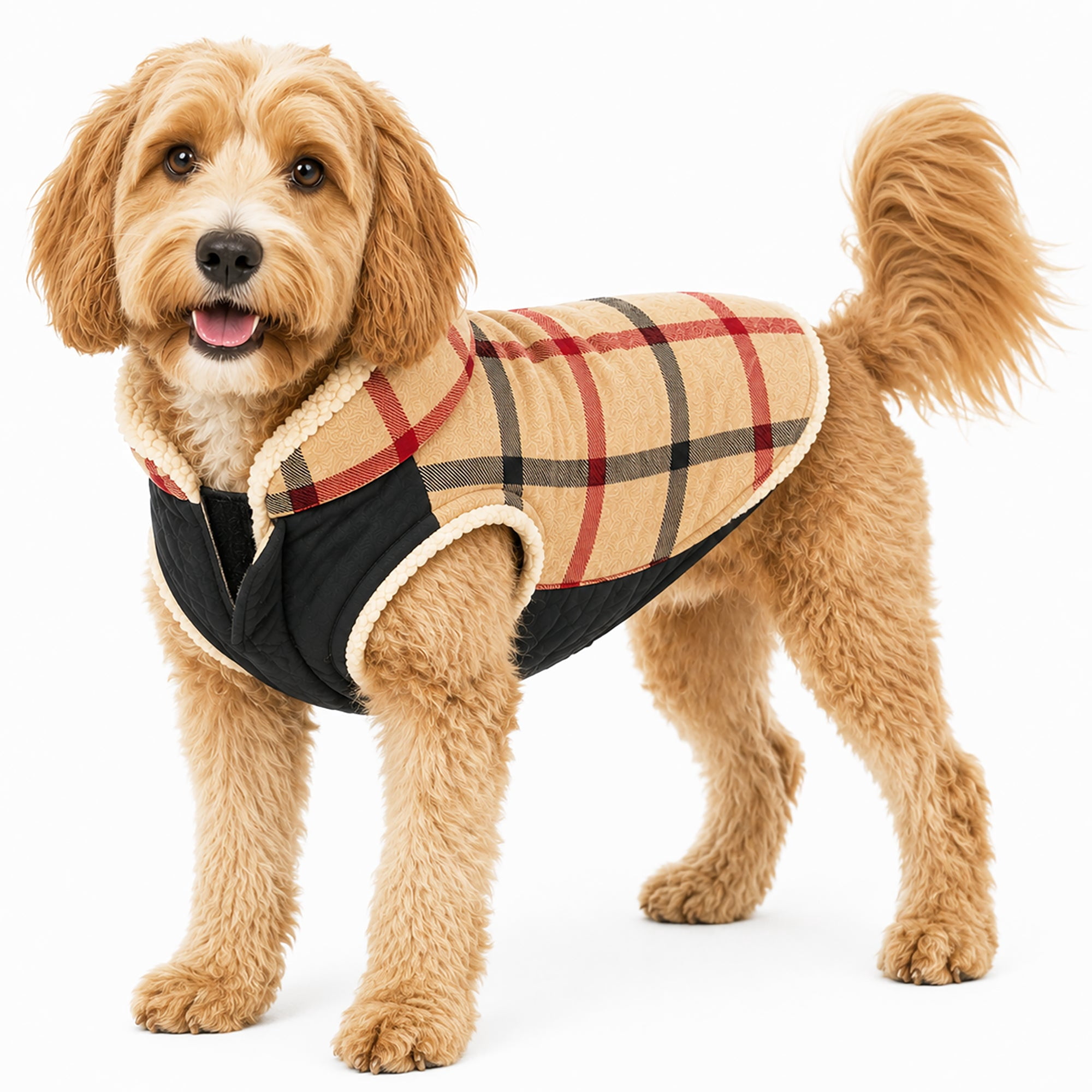 Pet Life ® 'Allegiance' Classical Insulated Plaid Fashion Dog Jacket