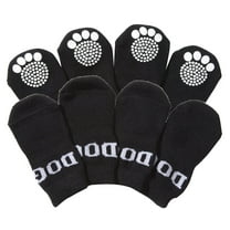 Pet Life ® Anti-Slip Rubberized Gripped Breathable Stretch Pet Dog Socks - Set of 4