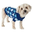 thumbnail image 1 of Pet Life ® 'Argyle Style' Ribbed Knitted Fashion Designer Dog Sweater, 1 of 6