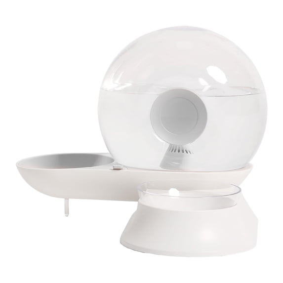 Pet Life ® 'Auto-Myst' Snail Shaped 2-in-1 Automated Gravity Pet Filtered Water Dispenser and Food Bowl