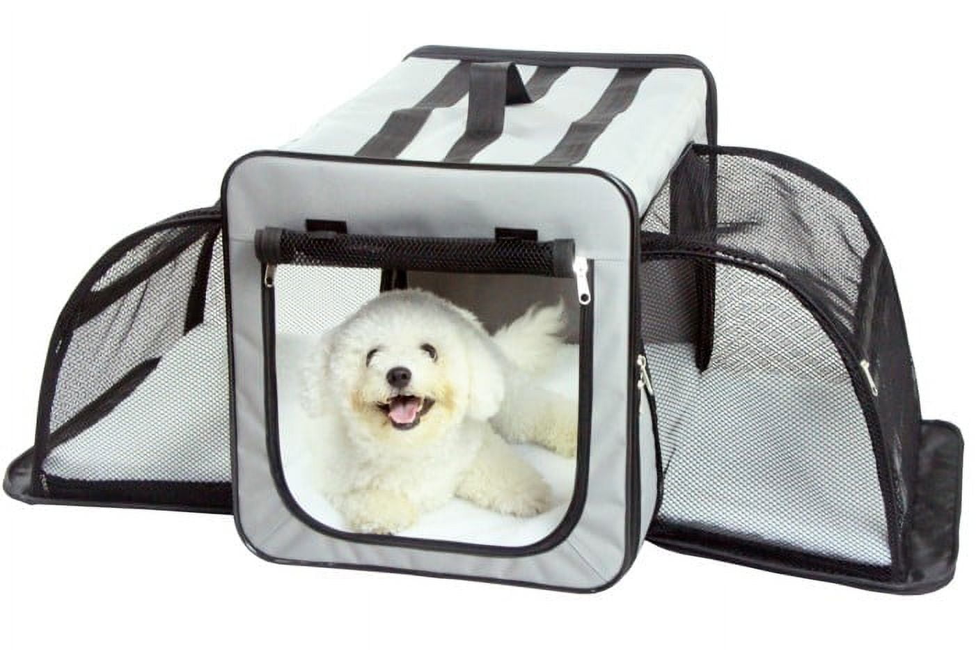 Pet Life ® 'Capacious' DualSided Expandable Spacious Wire Folding