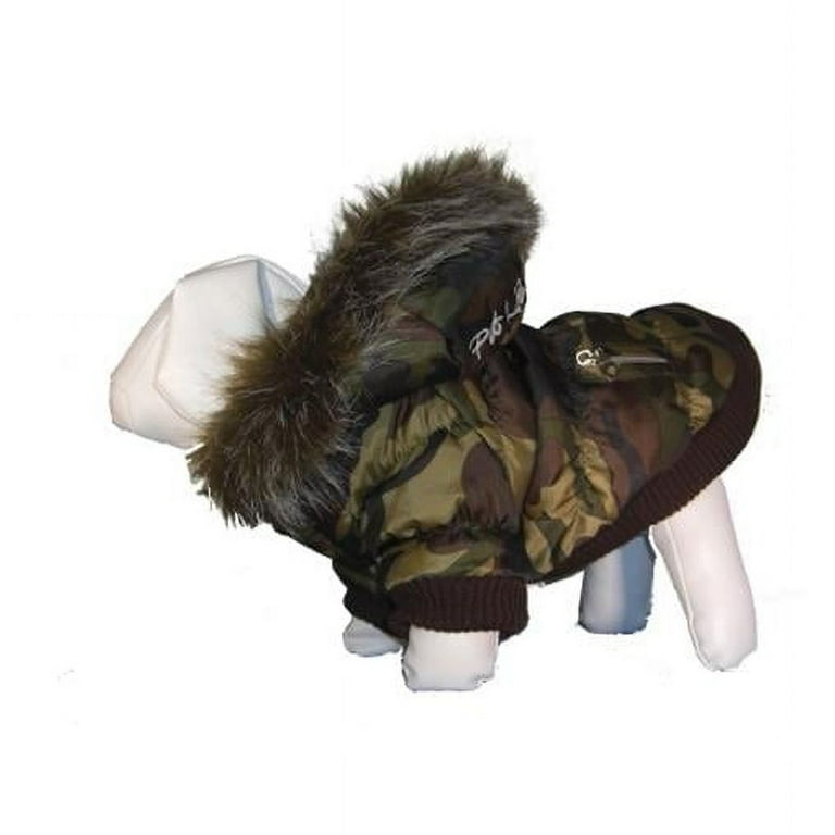 Pet Life Metallic Camouflage Fashion Parka Insulated Dog Coat with Removable Hood Pet Life Metallic Camouflage Fashion Parka Insulated Dog Coat with Removable Hood