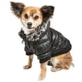 thumbnail image 1 of Pet Life ® Classic Metallic Fashion 3M Insulated Dog Coat Parka w/ Removable Hood, 1 of 8