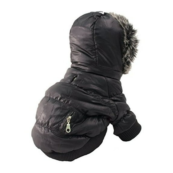 Pet Life ® Classic Metallic Fashion 3M Insulated Dog Coat Parka w/ Removable Hood