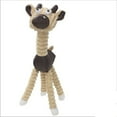 thumbnail image 1 of Pet Life DT2BR Jute And Rope Giraffe Cow Pet Toy - Brown- One Size, 1 of 2