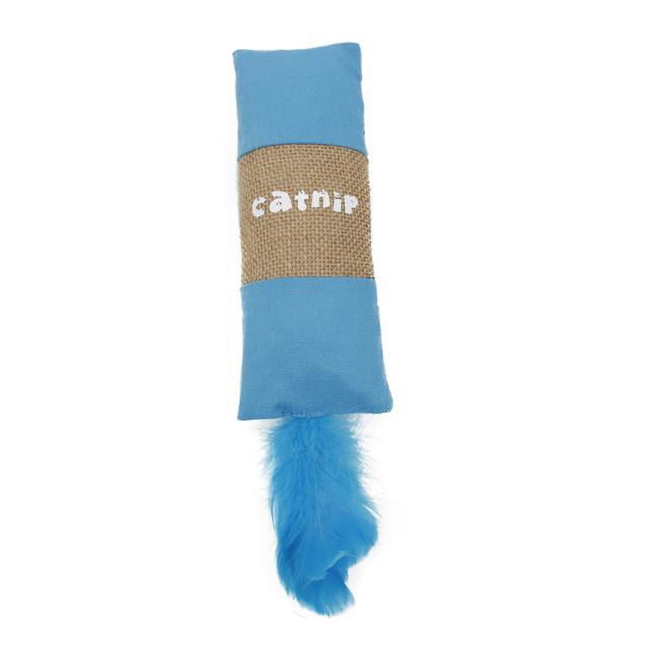 Pet Life  Duffle Faux Fur Catnip Cat Toy, Blue - One Size