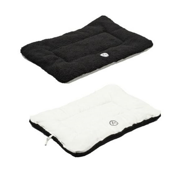Pet Life ® 'Eco-Paw' Reversible Eco-Friendly Recyclabled Polyfill Fashion Designer Pet Dog Bed Mat Lounge