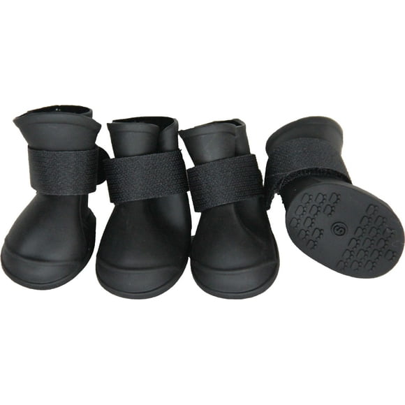 Pet Life  Elastic Protective Multi-Usage All-Terrain Rubberized Dog Shoes - Set of 4